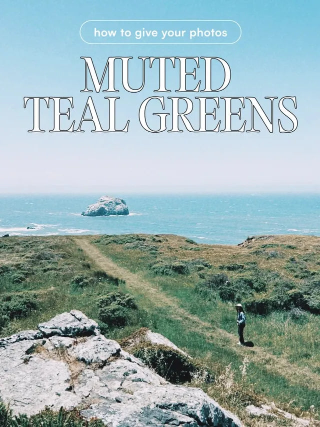 Comment ‘Teal’ if you want the full tutorial we used to get this look in Afterlight! 🌿 Muted teal greens and soft, desaturated tones that give any photo a calm, cinematic color grade.